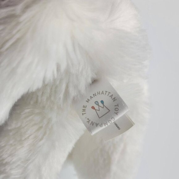 2/$15 Manhattan Toy Unicorn Plush White 11" Sparkle Horn Long Tail Standing - Picture 10 of 11
